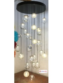 Candil de Burbujas con Luz Candil de Burbujas con Luz